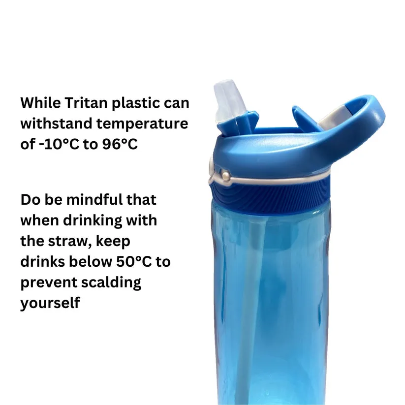 [2-Pack] Maya & Friends Tritan Water Bottle - 750ml (Blue)