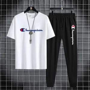 2 Pcs Men's Polyester Printed Track Suit