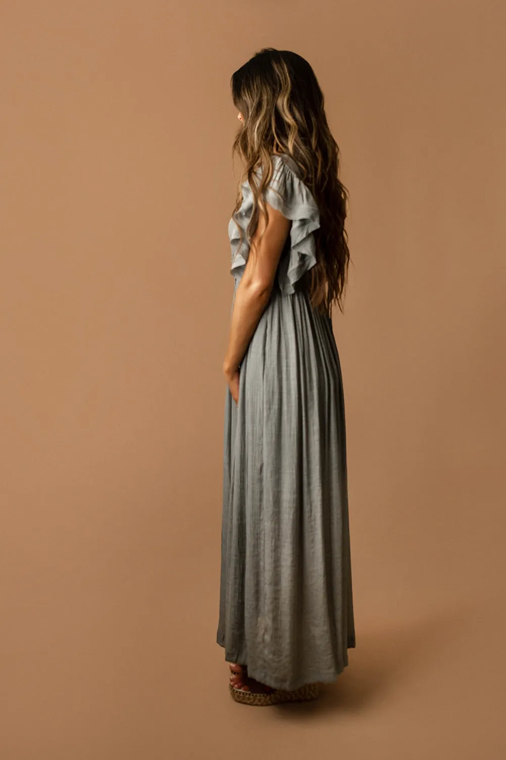 A Little More Maxi Dress (Earl Grey) | FINAL SALE