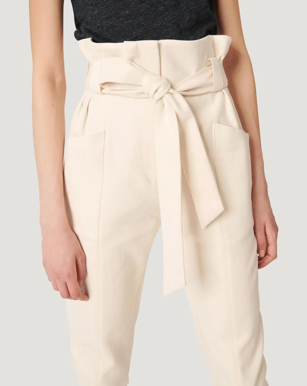 AKIN HIGH WAIST PAPERBAG PANTS