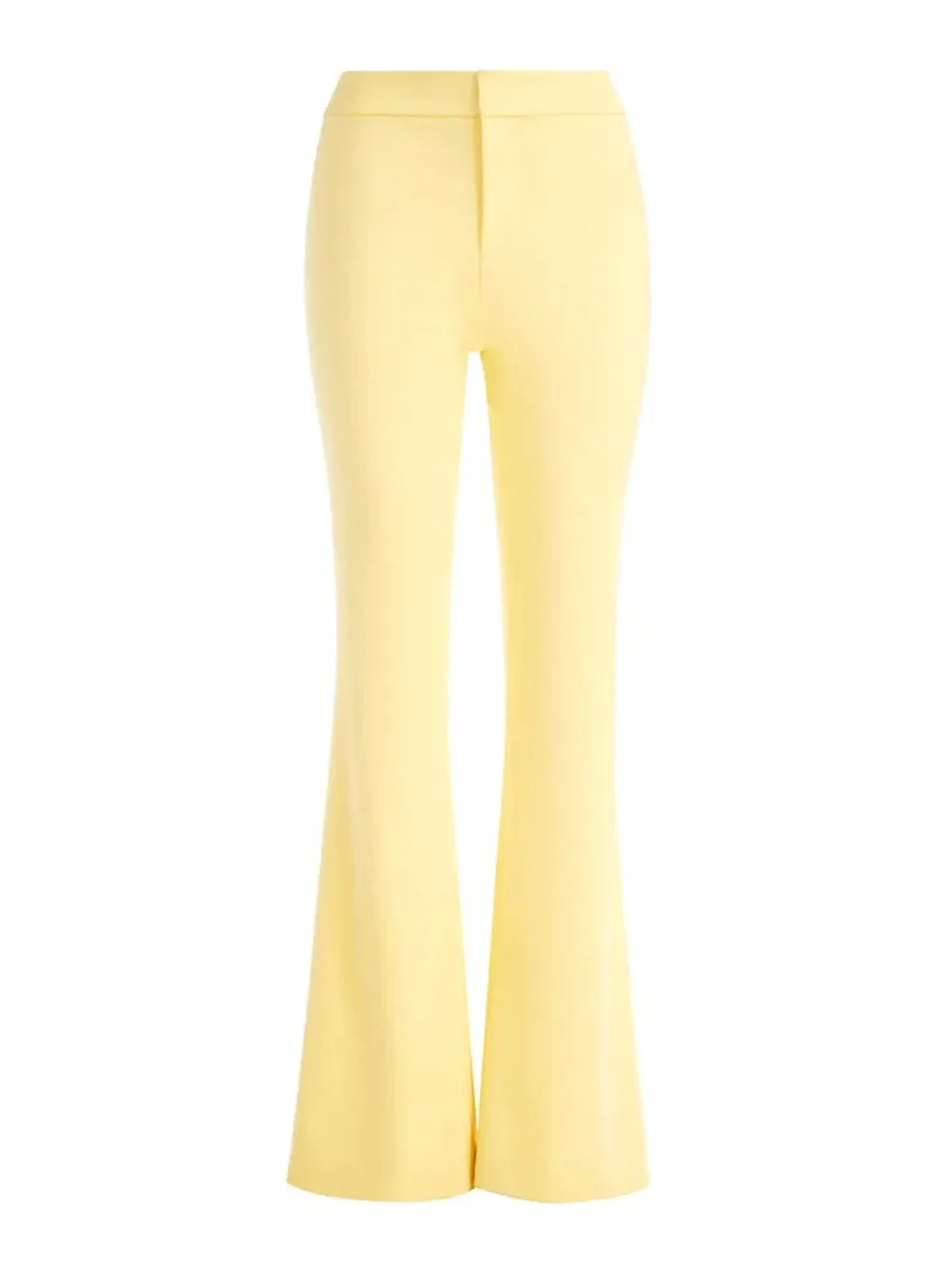 Alice   Olivia Andrew Bootcut Slim Pant in Butter
