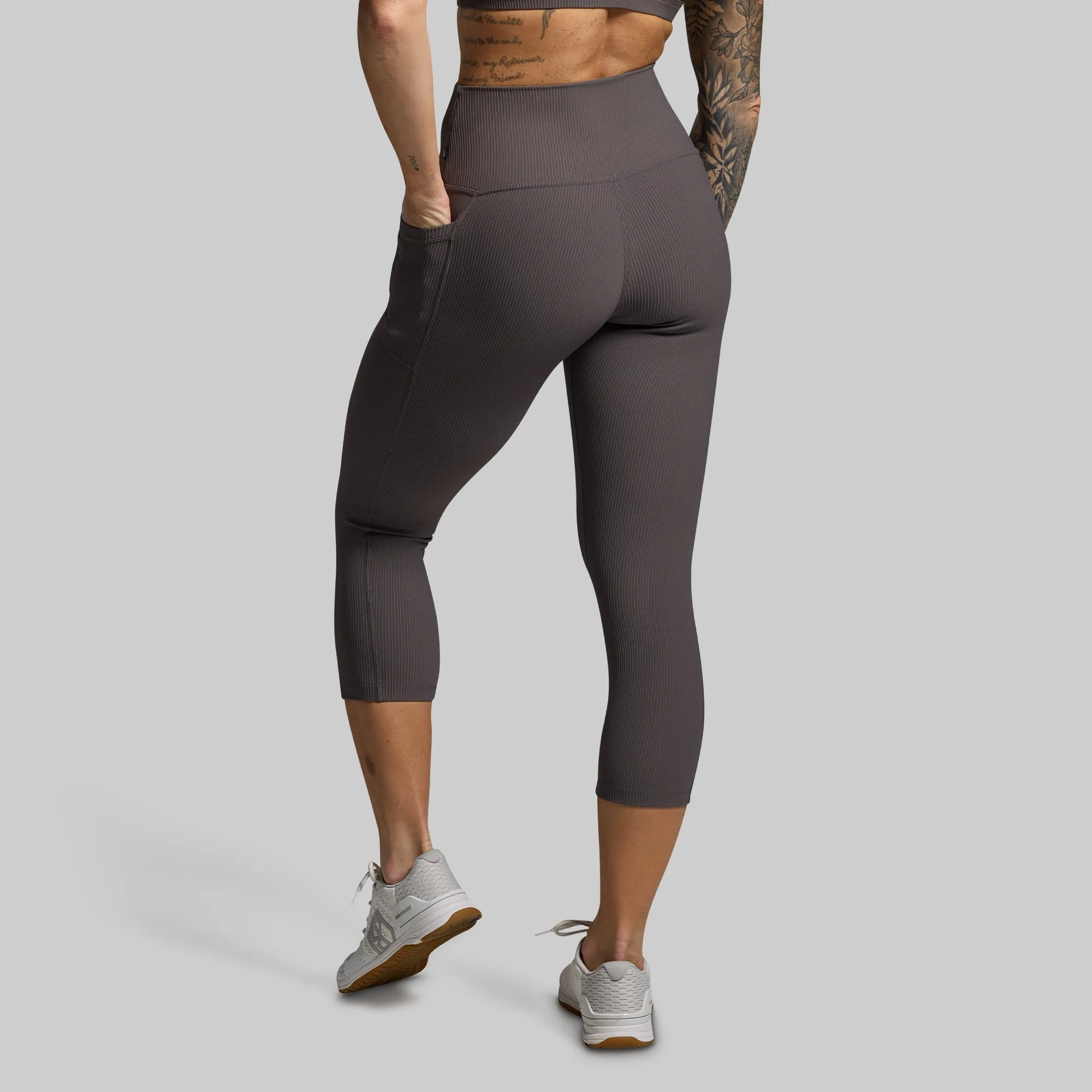 All Or Nothing Capri Set (Dark grey)