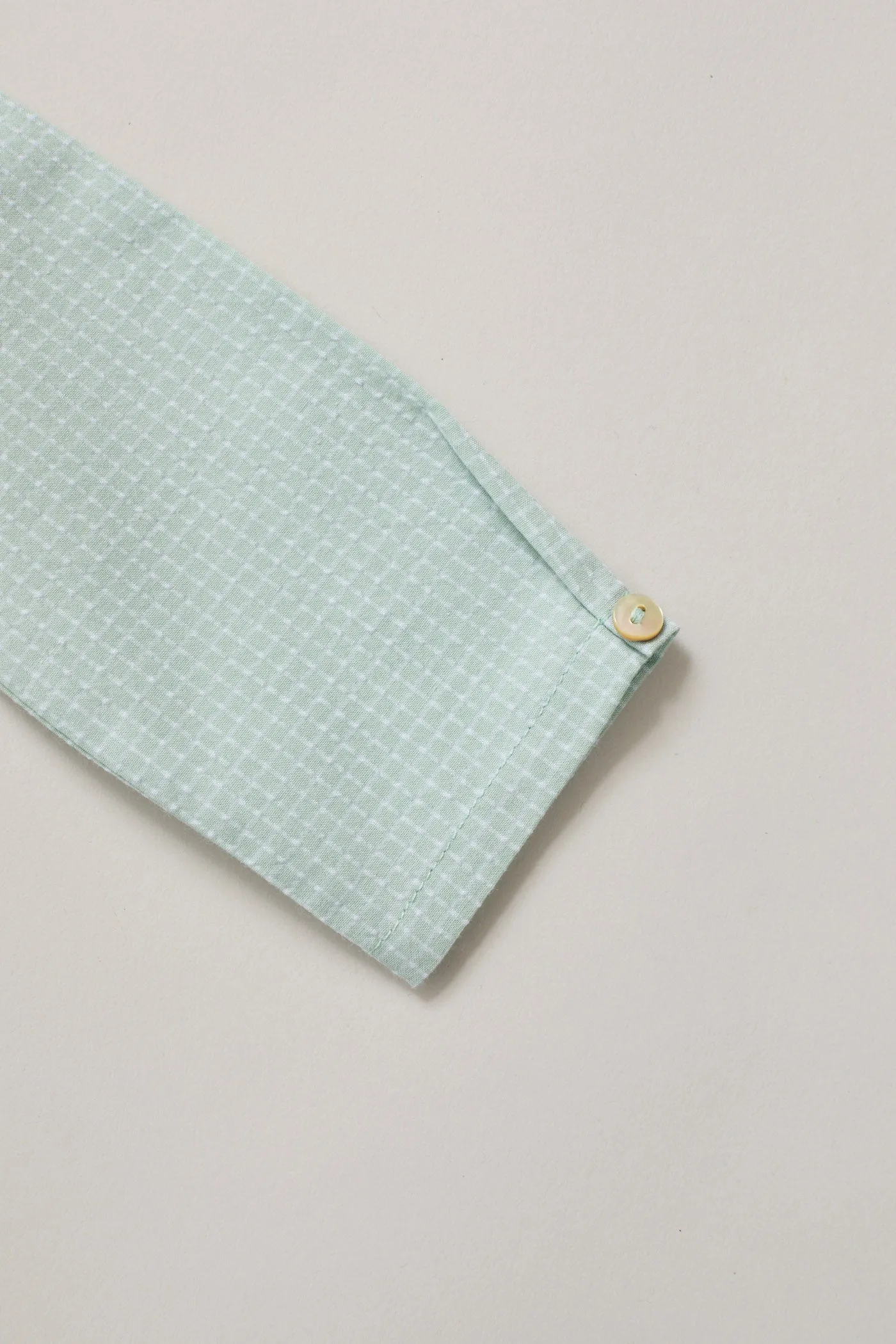 Apple Shirt - Sage Green Check