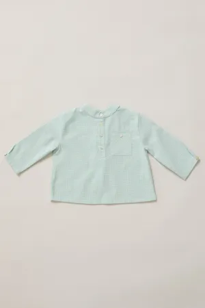 Apple Shirt - Sage Green Check