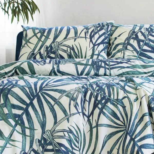 ARDOR BOUDOIR "Paradise Palms" QUILT COVER SET