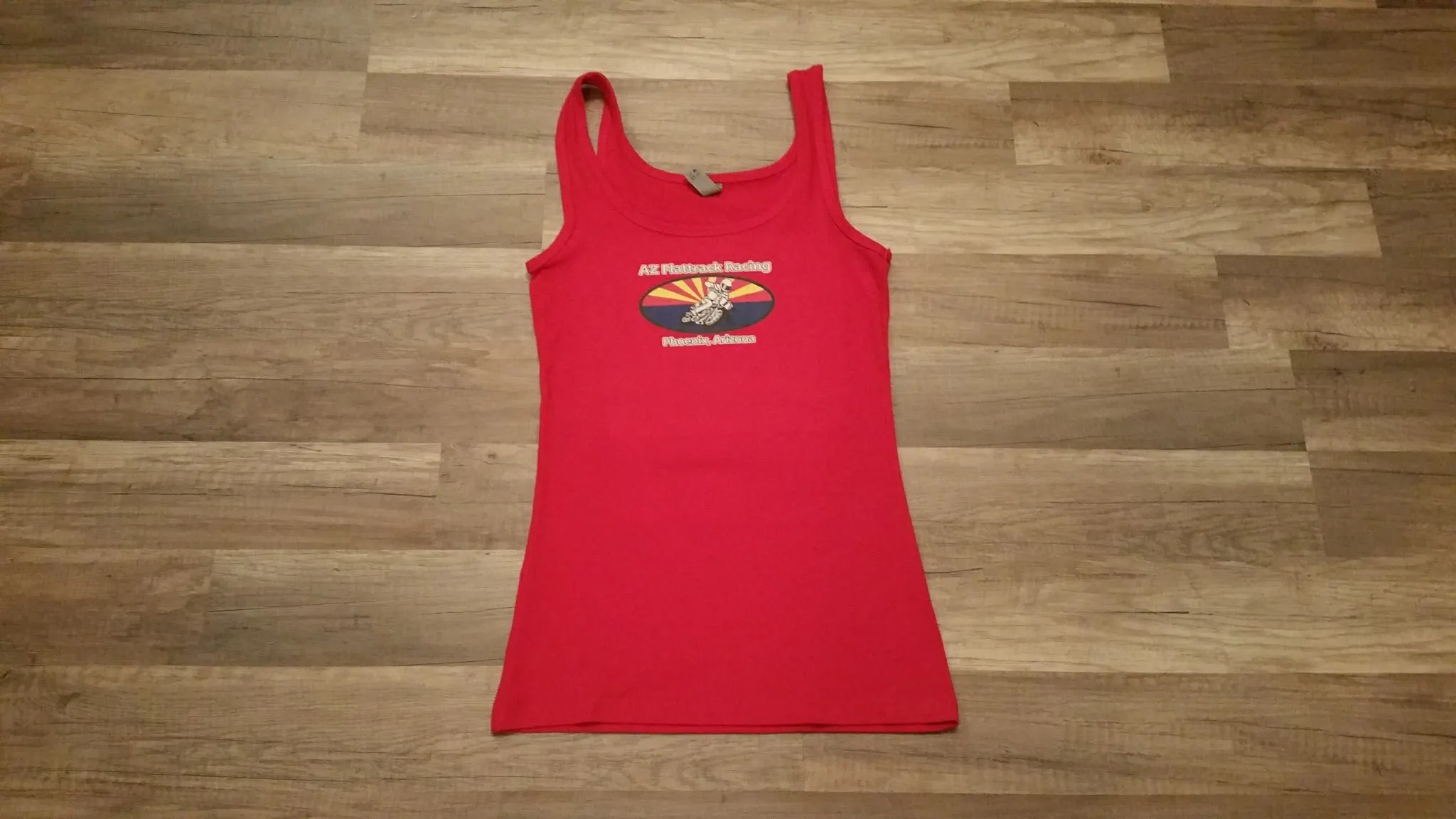 Arizona (AZ) Flattrack Racing Ladies Racerback Tank Top