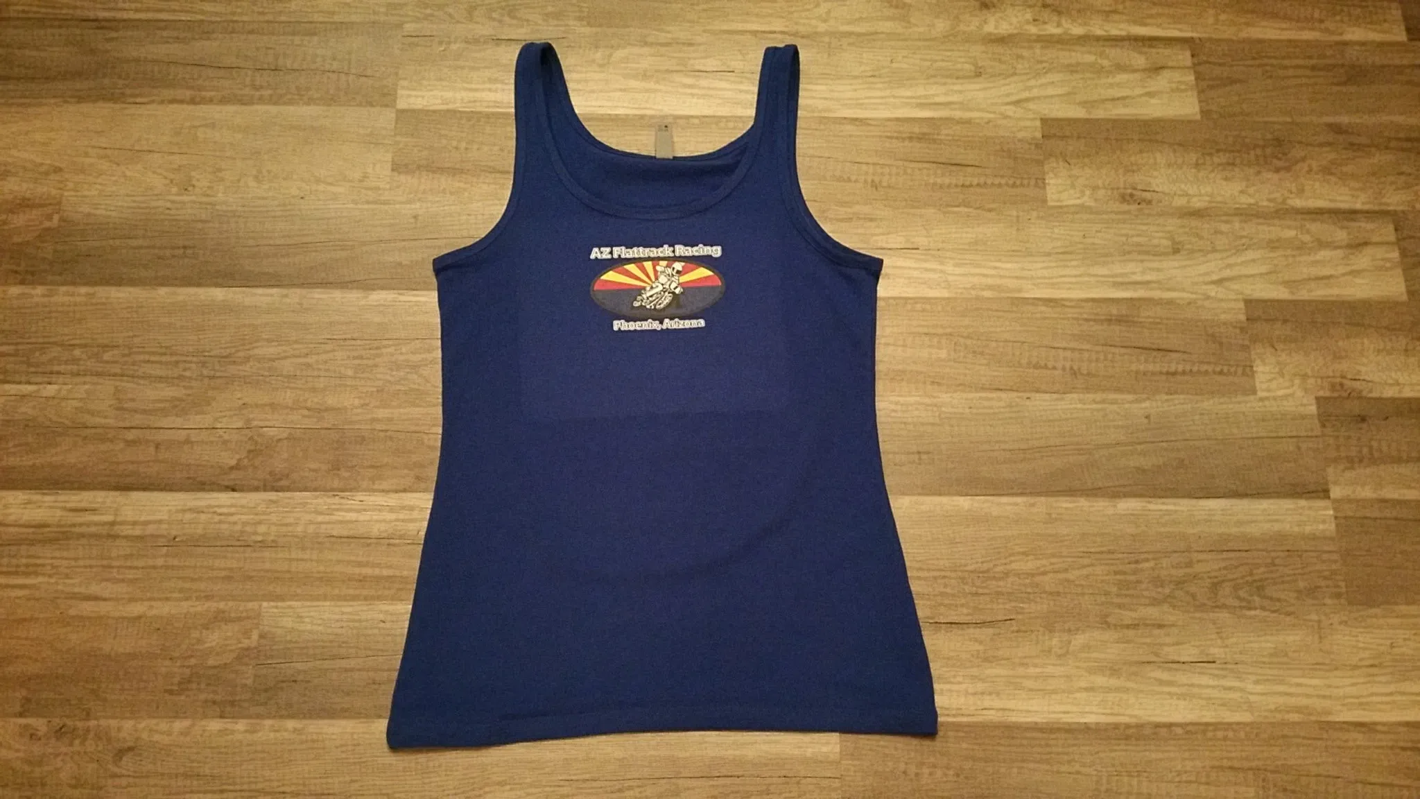 Arizona (AZ) Flattrack Racing Ladies Racerback Tank Top