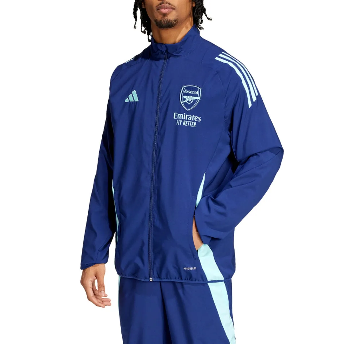Arsenal FC presentation soccer tracksuit 2024/25 navy blue - Adidas