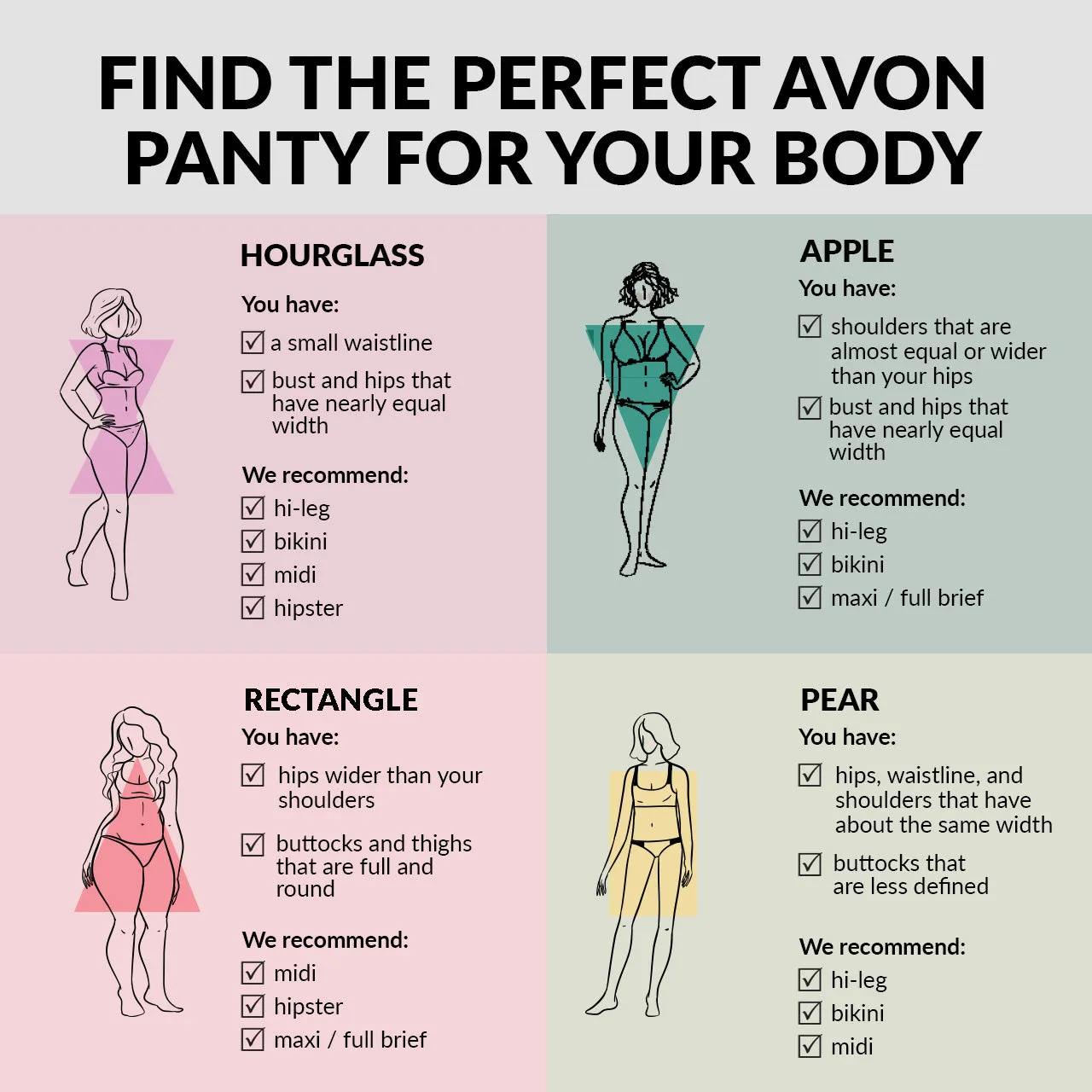 Avon Fashion Classic Melissa Hi-Leg Panty - Dark Skintone