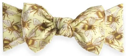 Baby Bling Bumblebee Printed Knot Headband