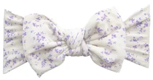 Baby Bling Lilac Vines Printed Knot Headband