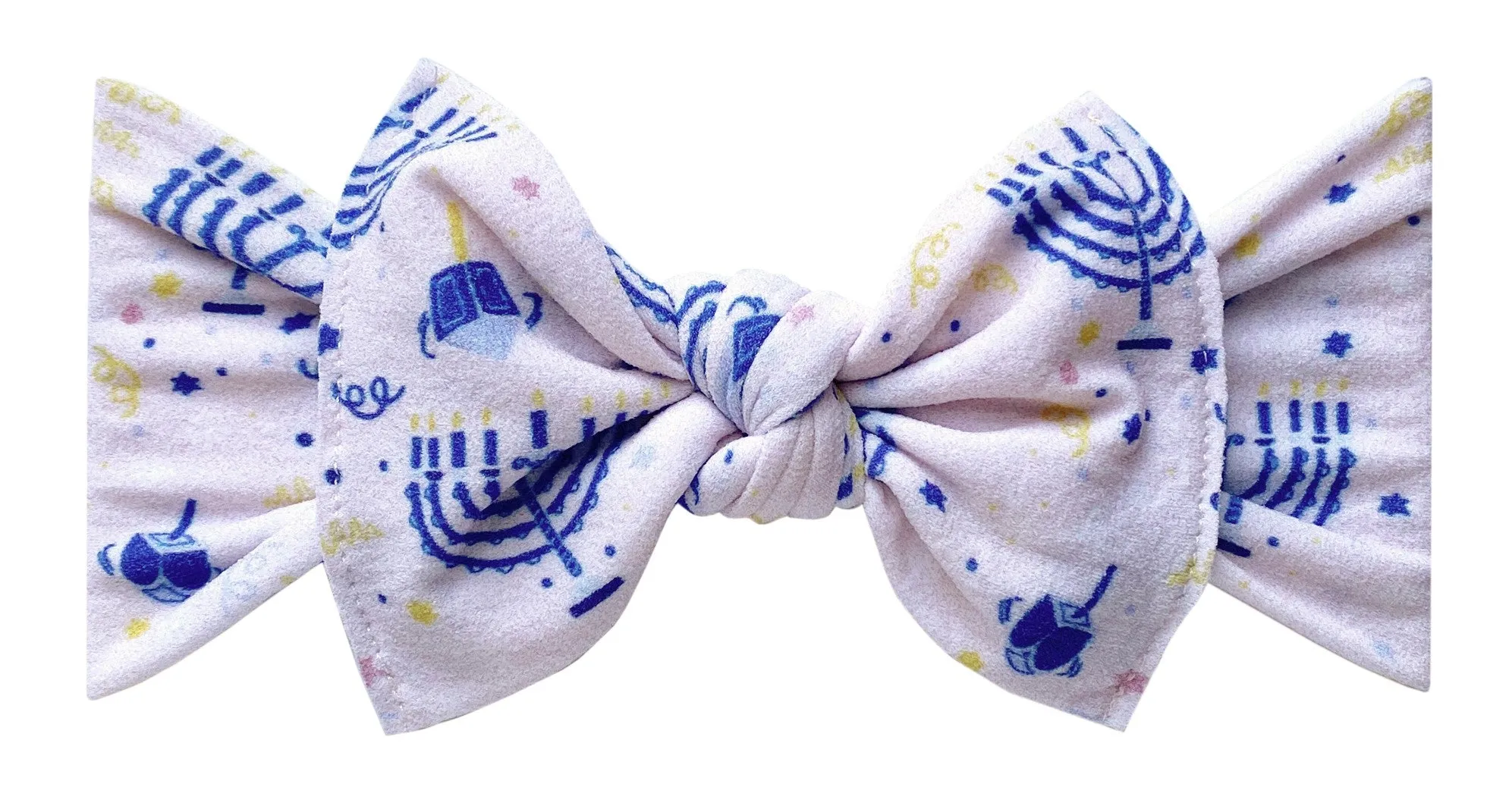Baby Bling Menorah Printed Knot Headband