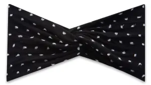 Baby Bling Shabby Black Dot Twist Headband