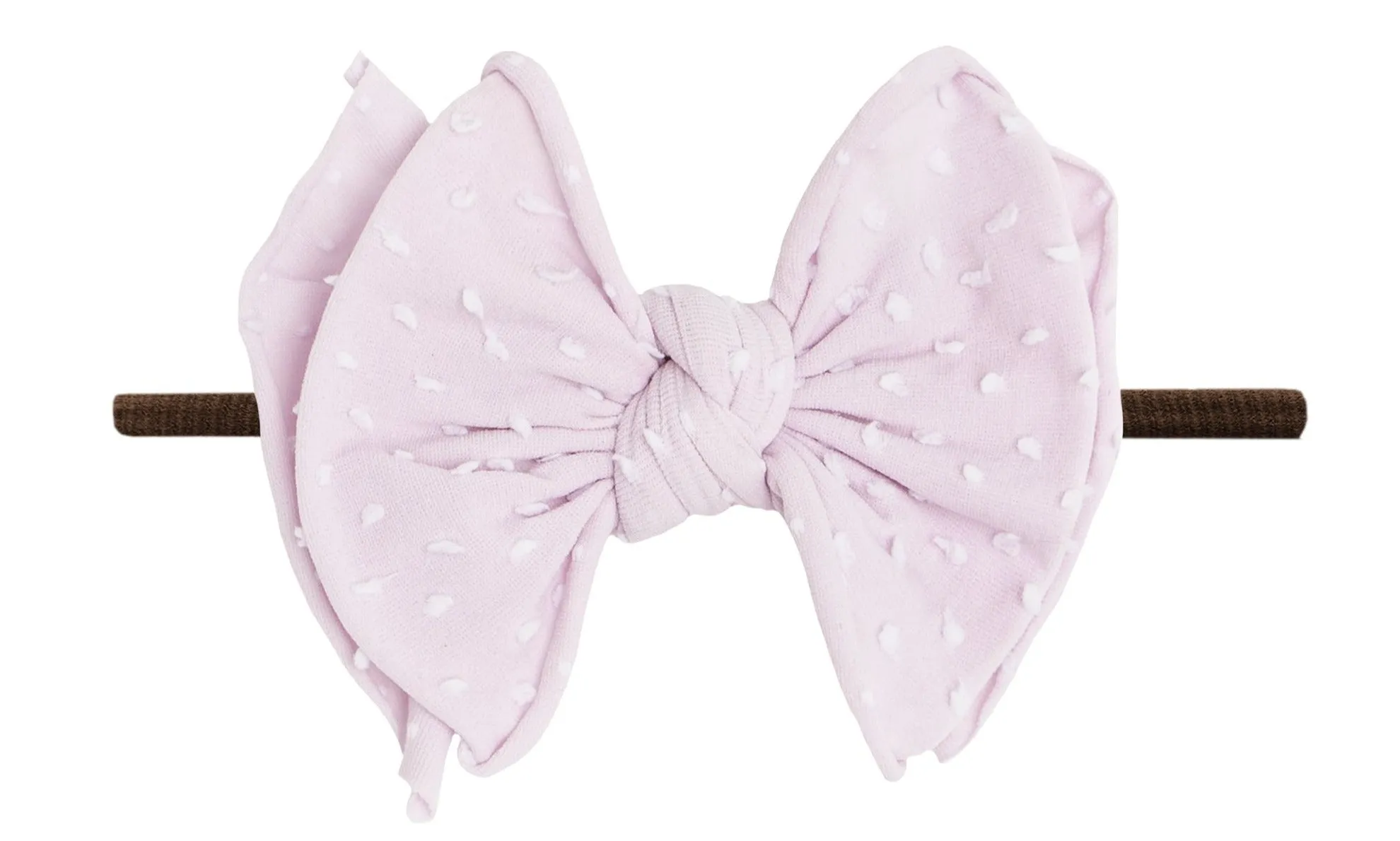 Baby Bling Thistle Dot / Brown SHAB-BOW-LOUS Skinny Headband