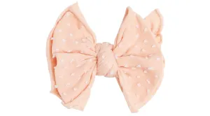 Baby Bling Tropical Peach Dot SHAB-BOW-LOUS Clip