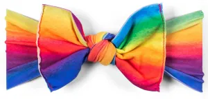 Baby Bling Watercolor Rainbow Printed Knot Headband