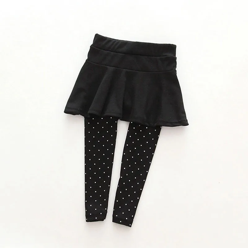 Baby Kid Pantskirt Girl Wool Culotte Pants Child Legging Trousers Dress