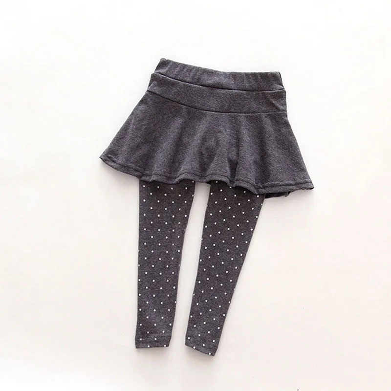 Baby Kid Pantskirt Girl Wool Culotte Pants Child Legging Trousers Dress