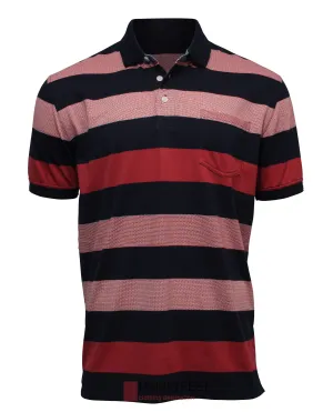 Back Bay Cotton Blend Striped Polo