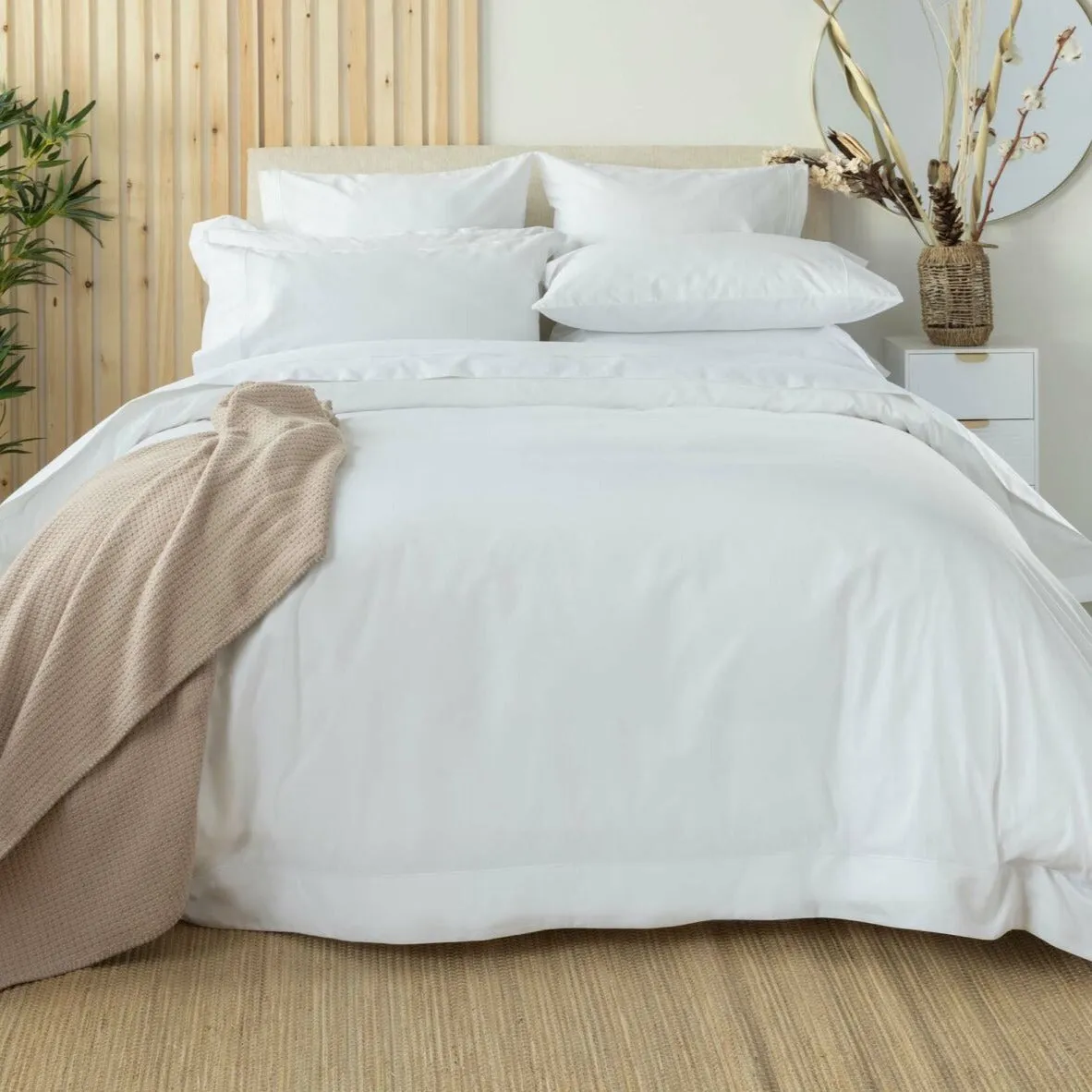 Belledorm 400TC Egyptian Cotton Duvet Cover - White