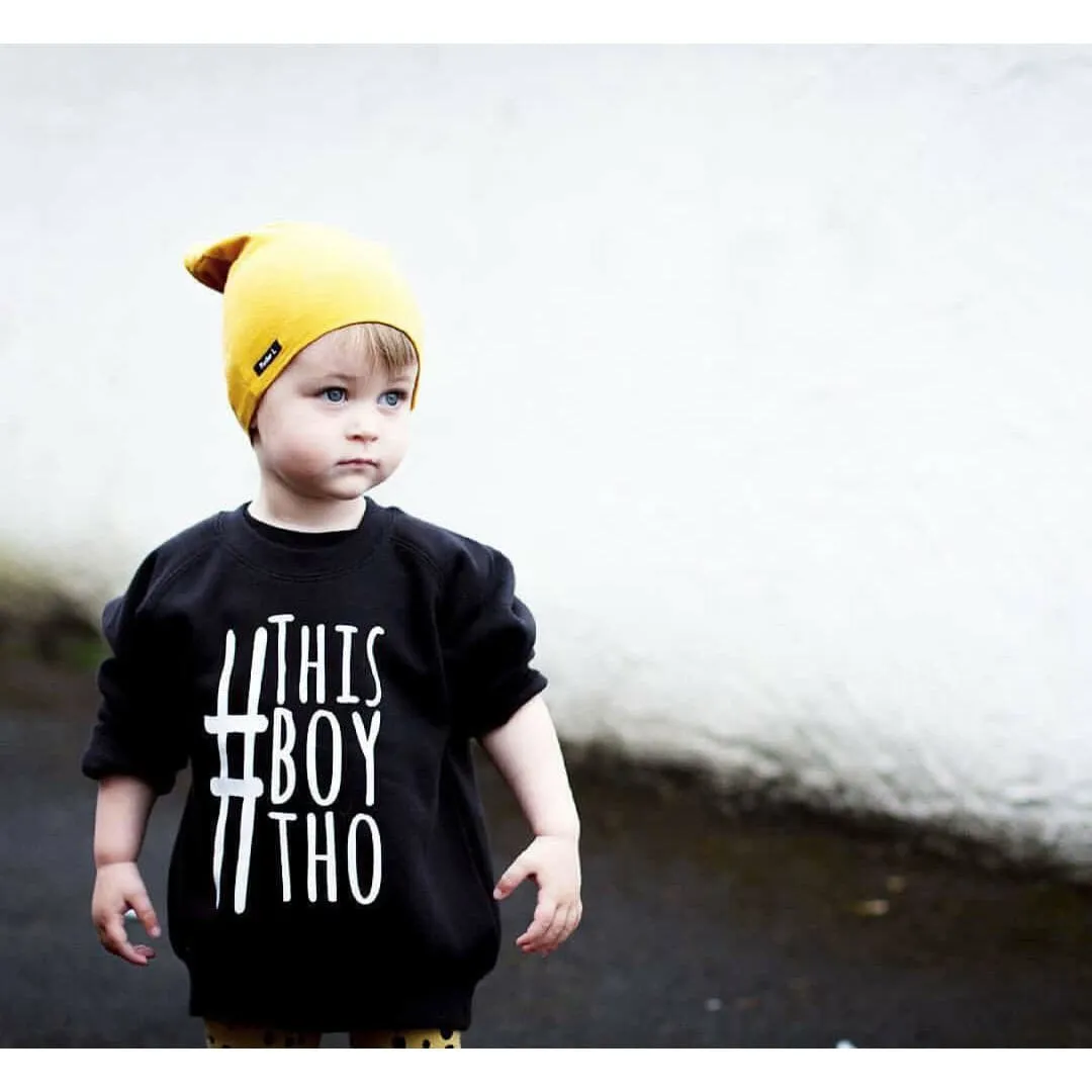 Black Baby & Toddler Slogan Sweatshirt (all designs)