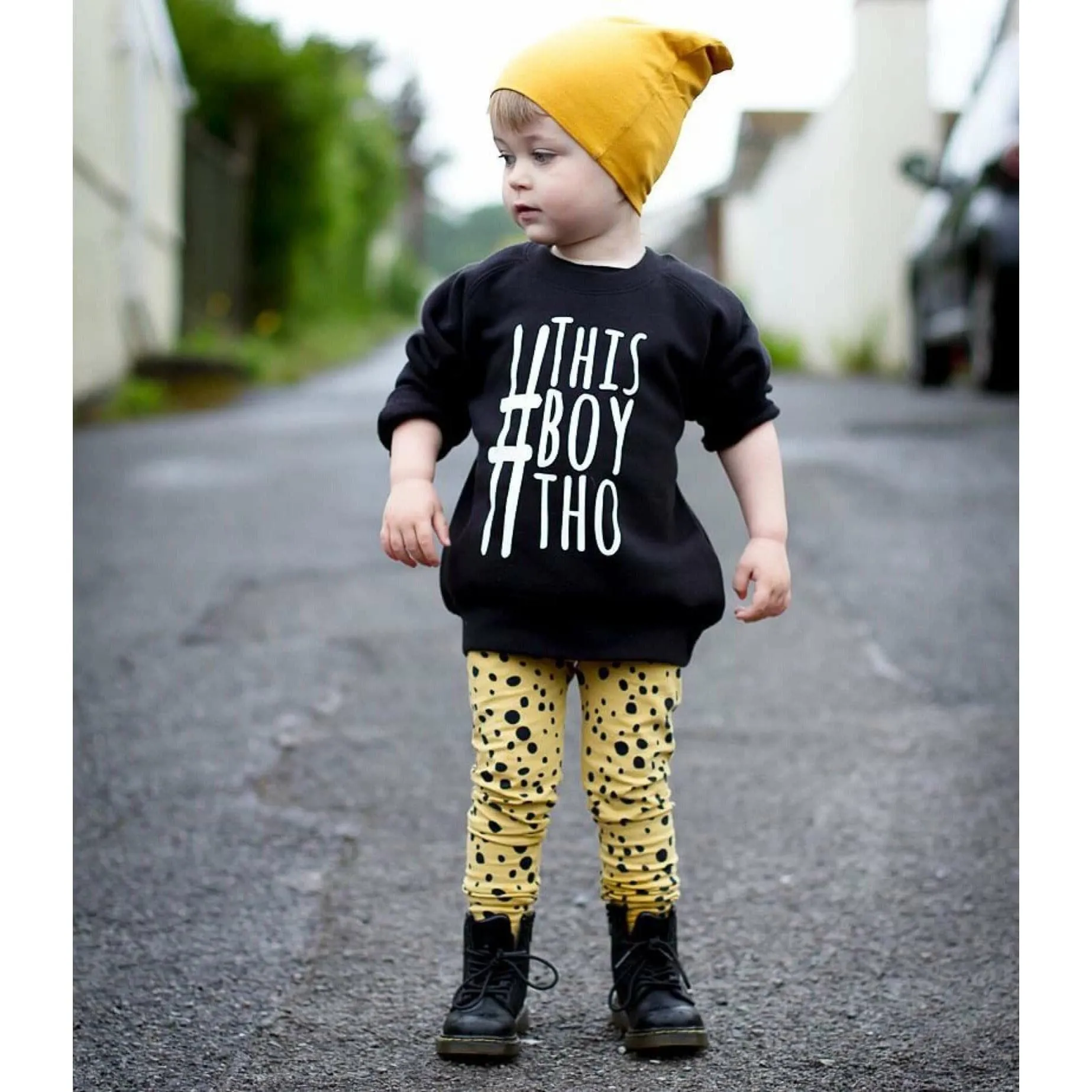Black Baby & Toddler Slogan Sweatshirt (all designs)