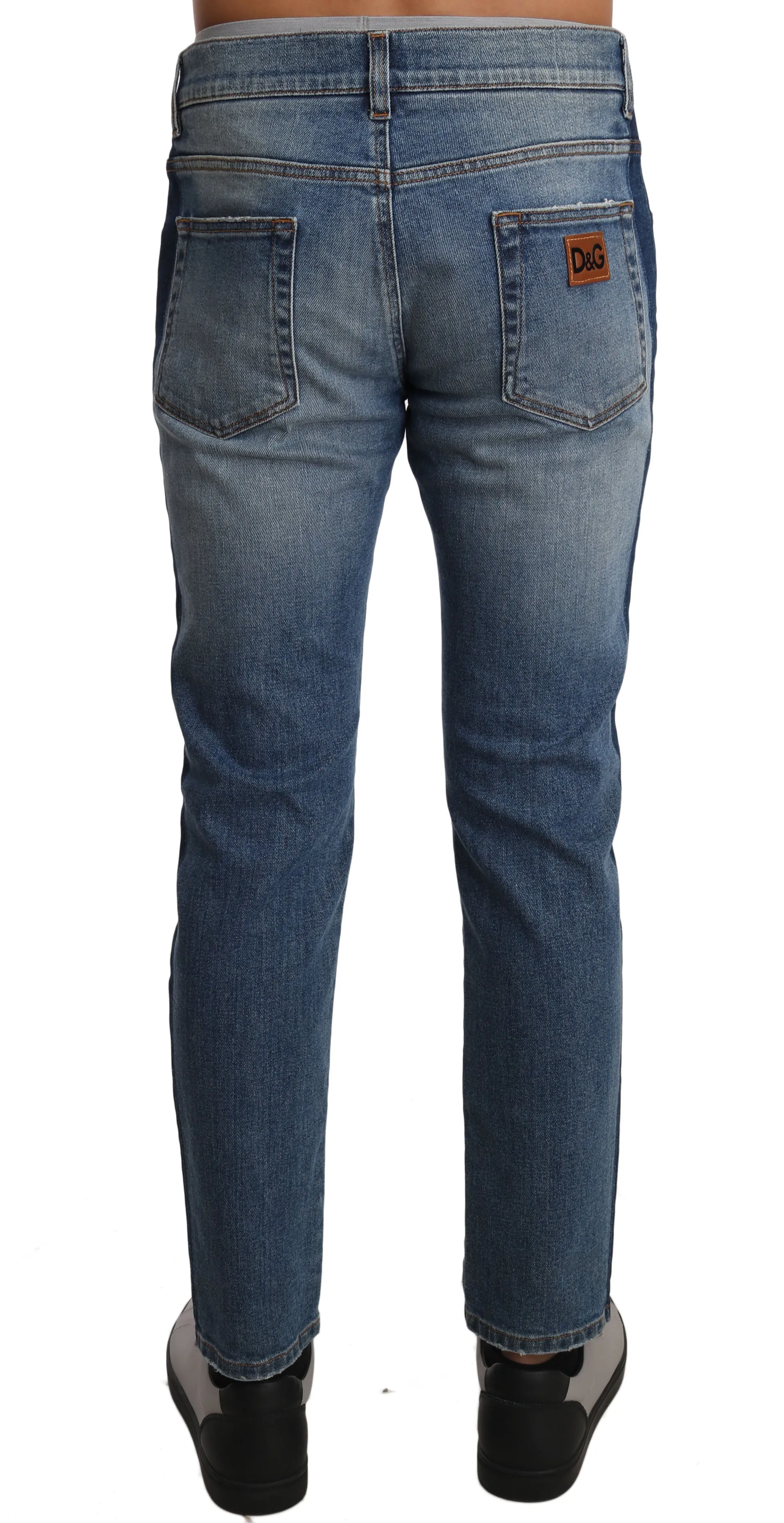 Blue Cotton CLASSIC Stretch Stripe Jeans