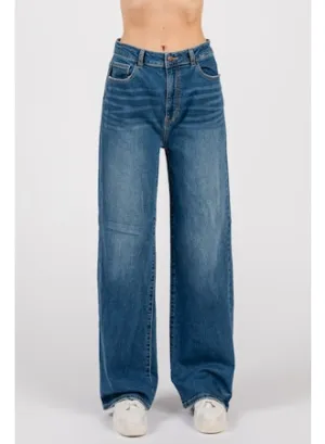 Blue Haven High Waist Straight Leg Dark Wash Jeans LTJ