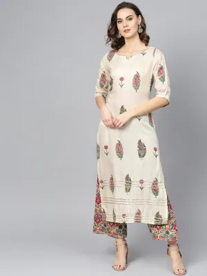 Blush Bloom Rayon Suit Set
