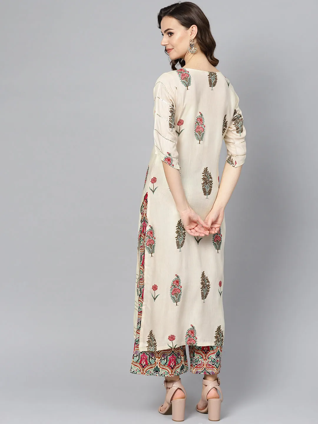 Blush Bloom Rayon Suit Set