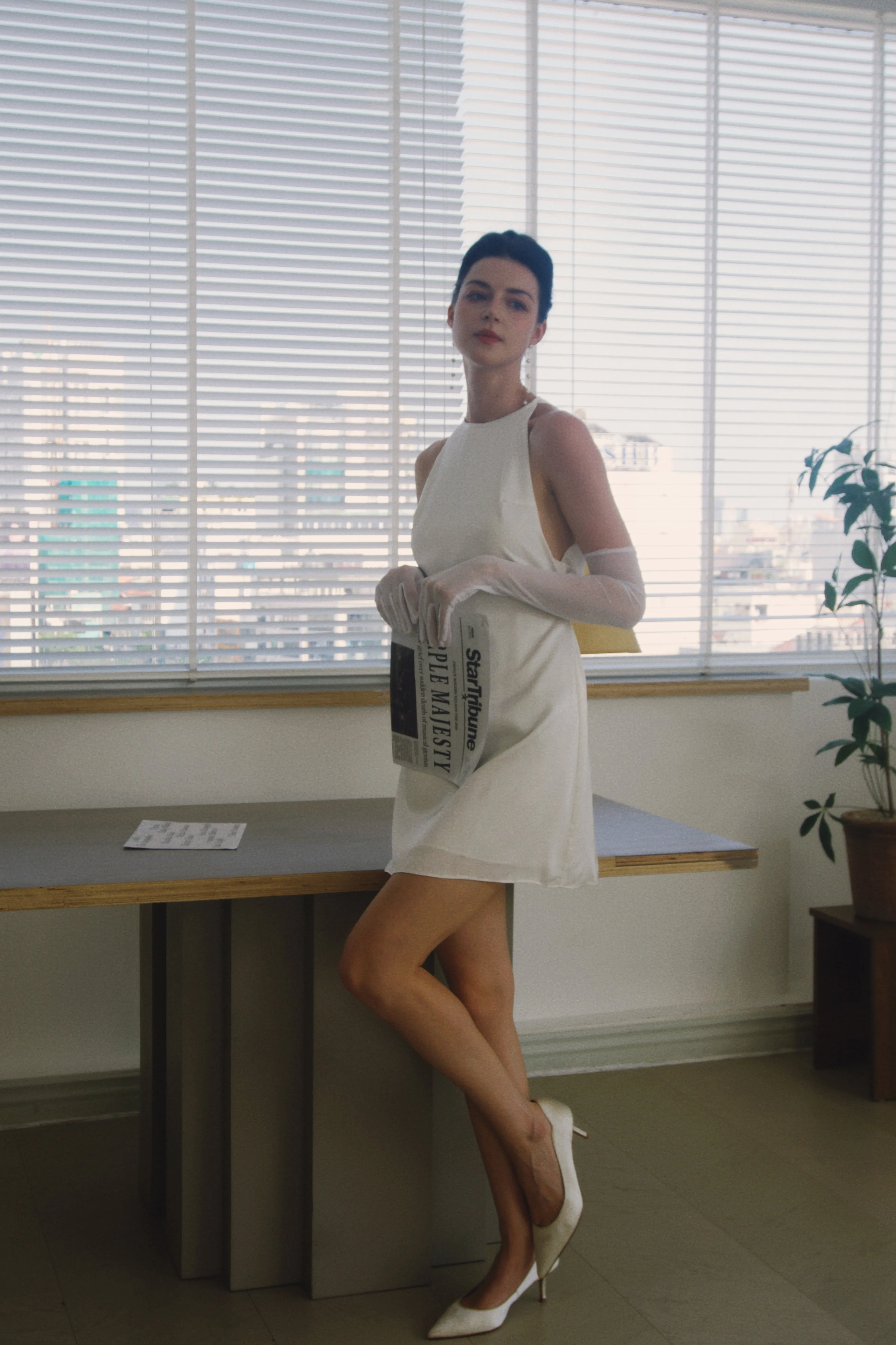 Brooklyn Boat Neck Mini Dress