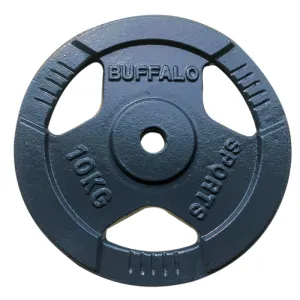 Buffalo Sports 10kg Tri-Grip Weight Plate