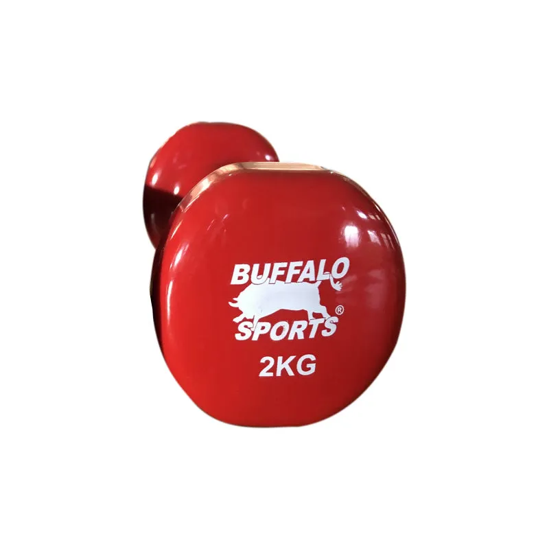 Buffalo Sports 2kg Plastic Coated Dumbbell