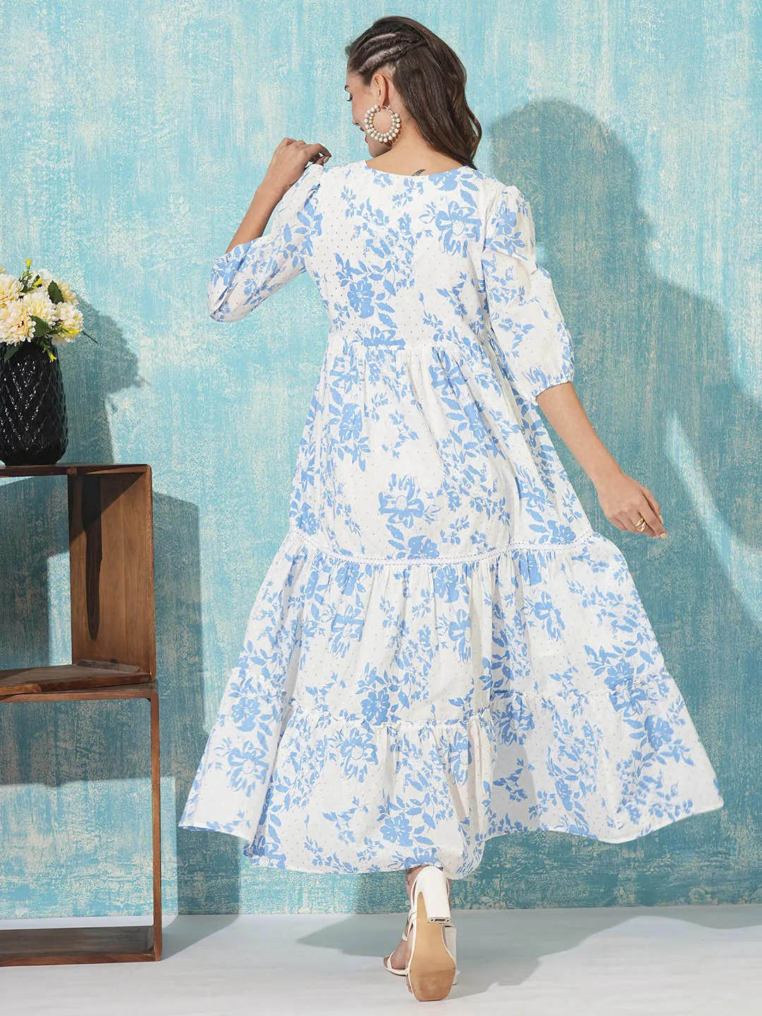 Buy White Cotton Party Dress For Women Online In India - Zola