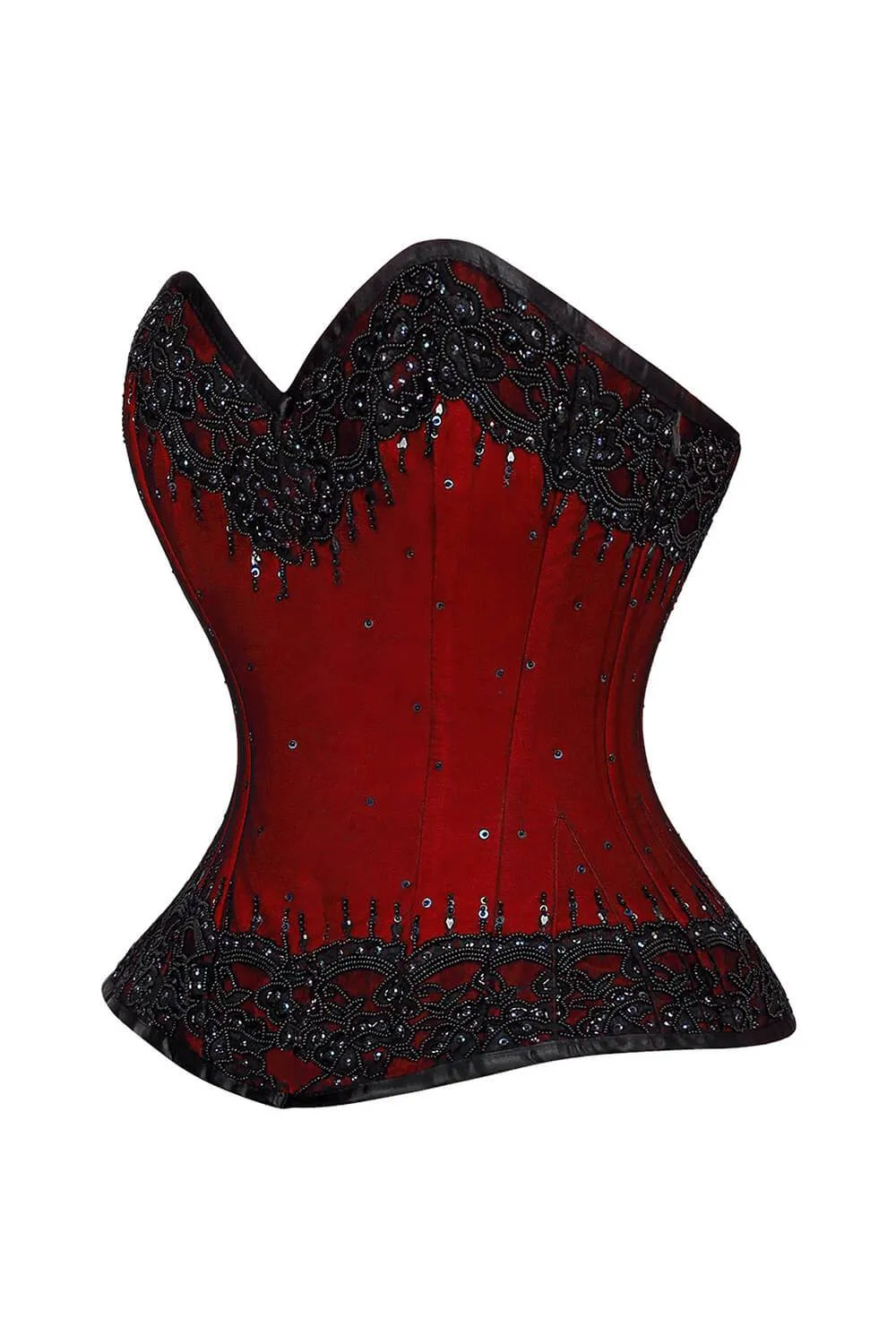 CD-1686 - Lace Overlay Overbust Couture Corset