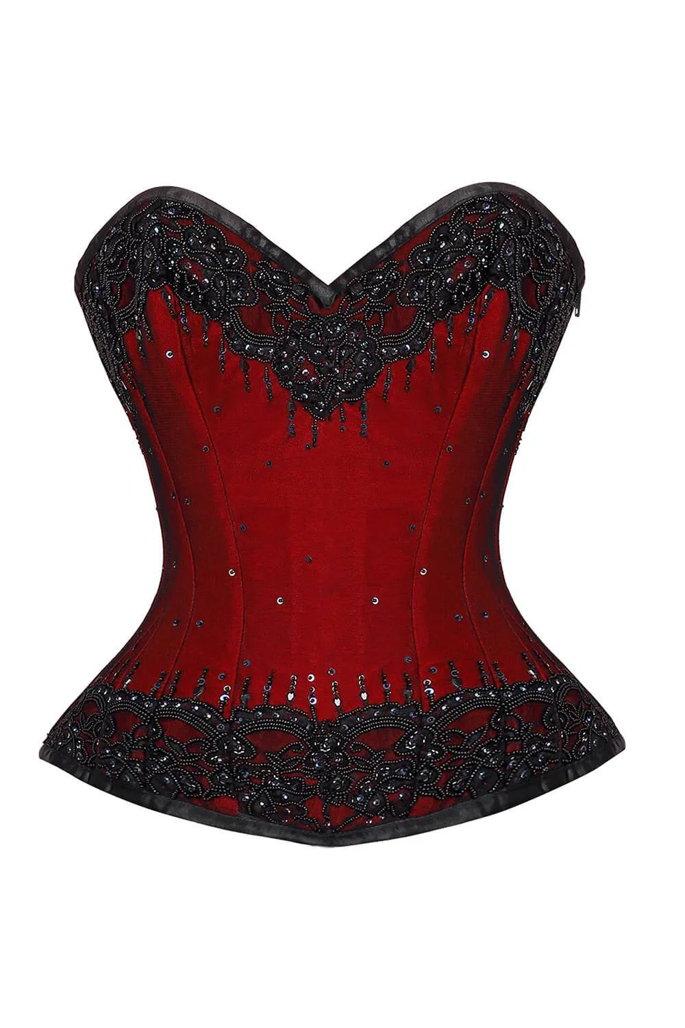 CD-1686 - Lace Overlay Overbust Couture Corset