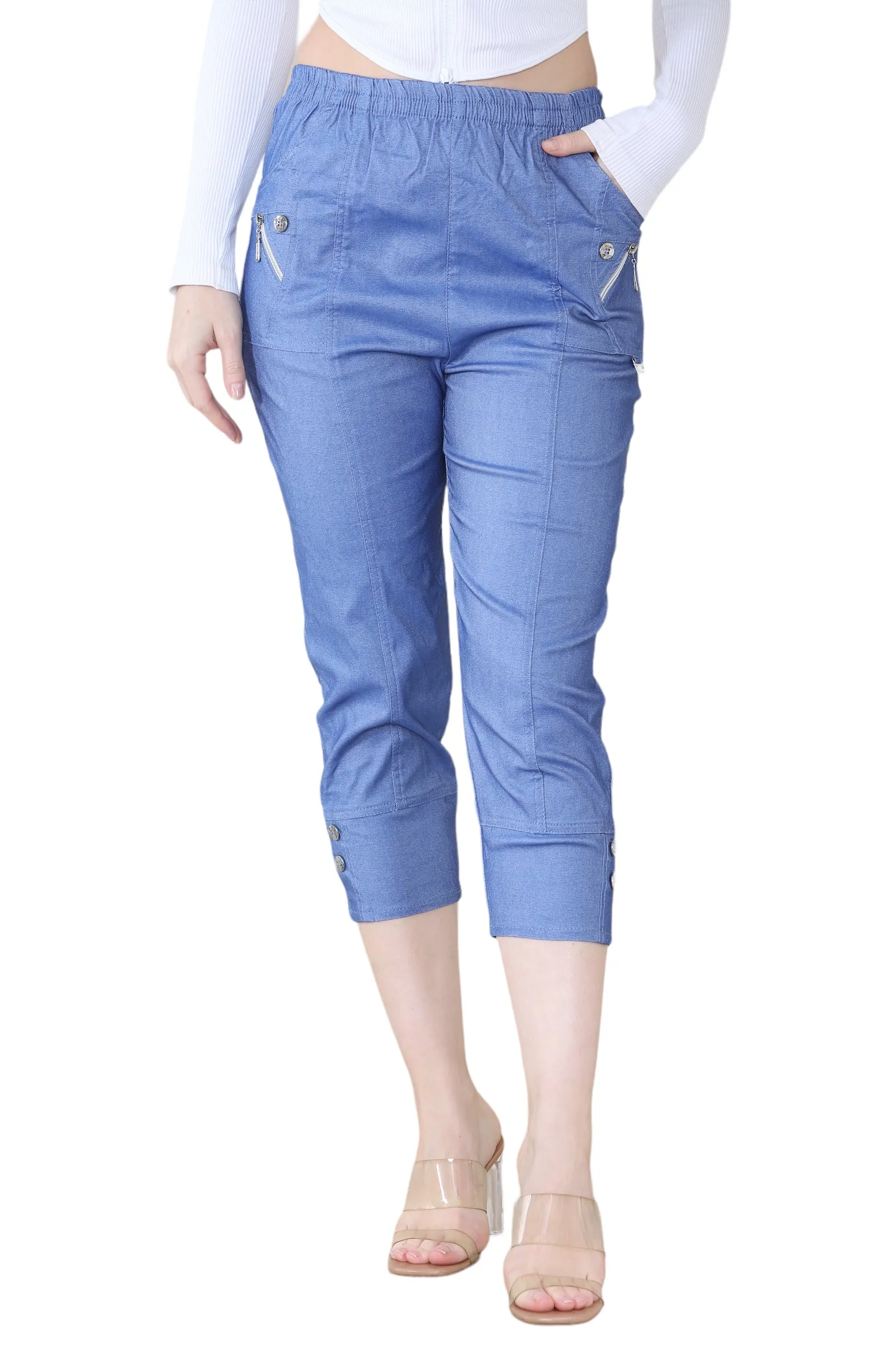 cherry berry capri trouser