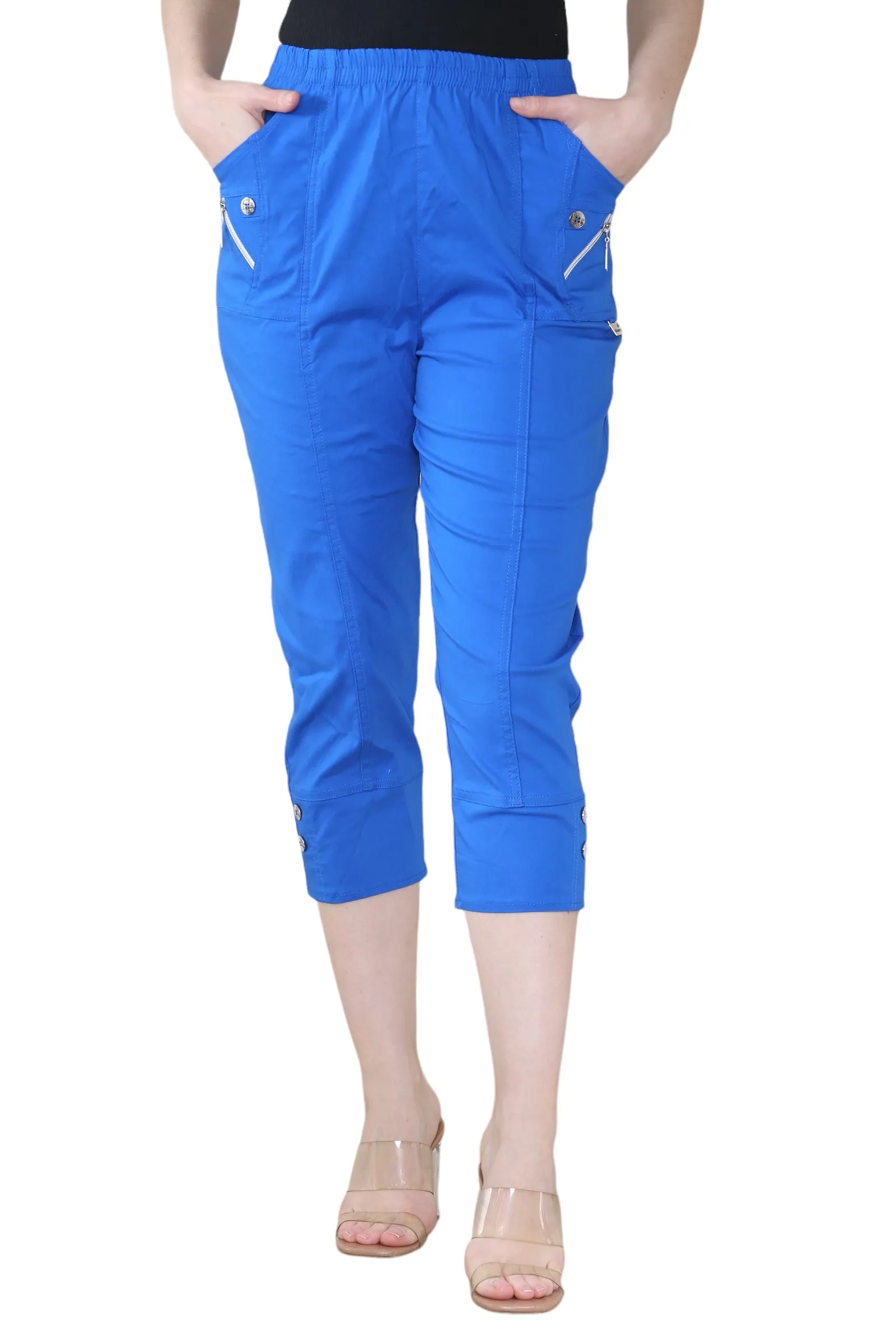 cherry berry capri trouser