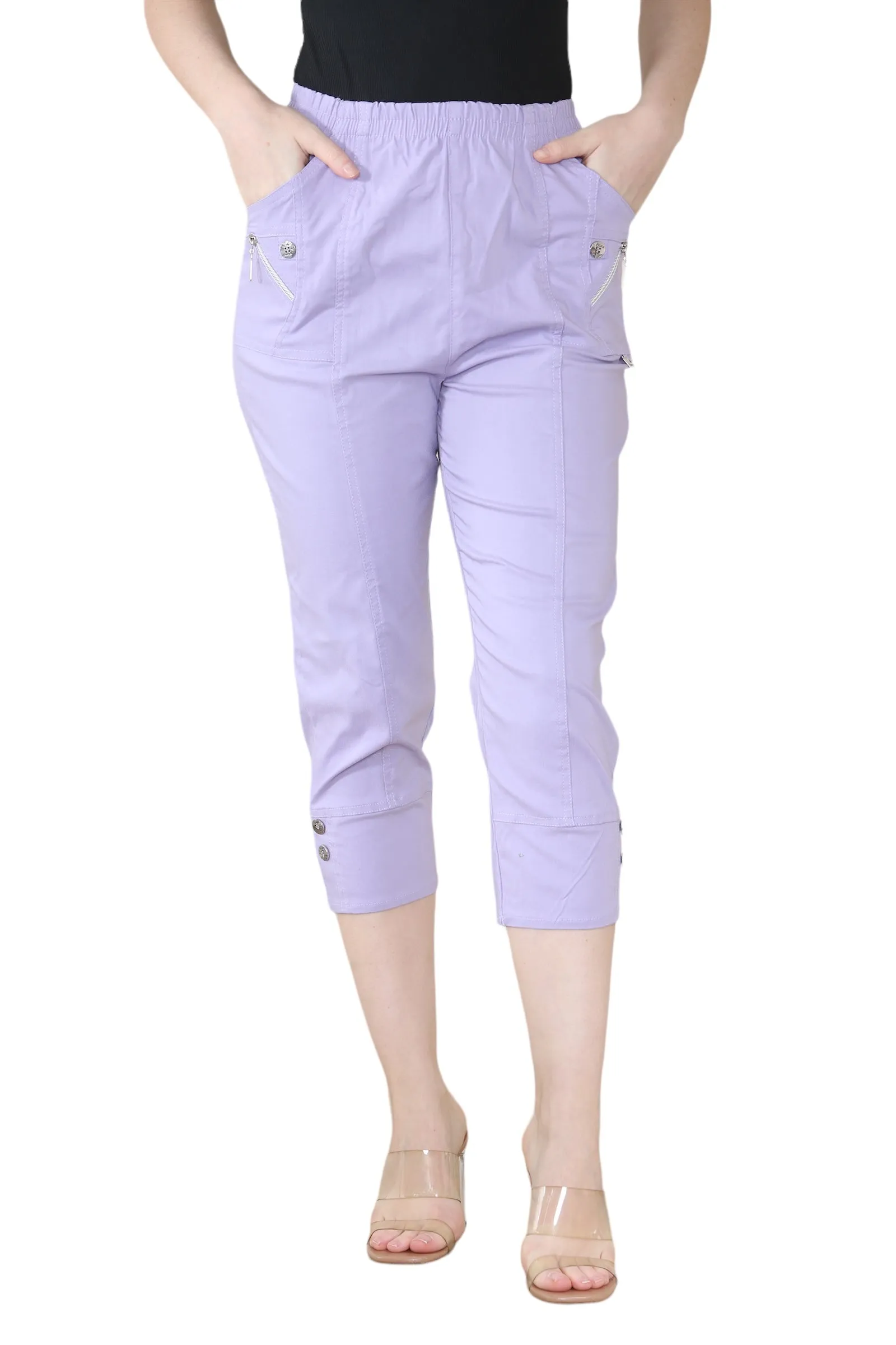 cherry berry capri trouser