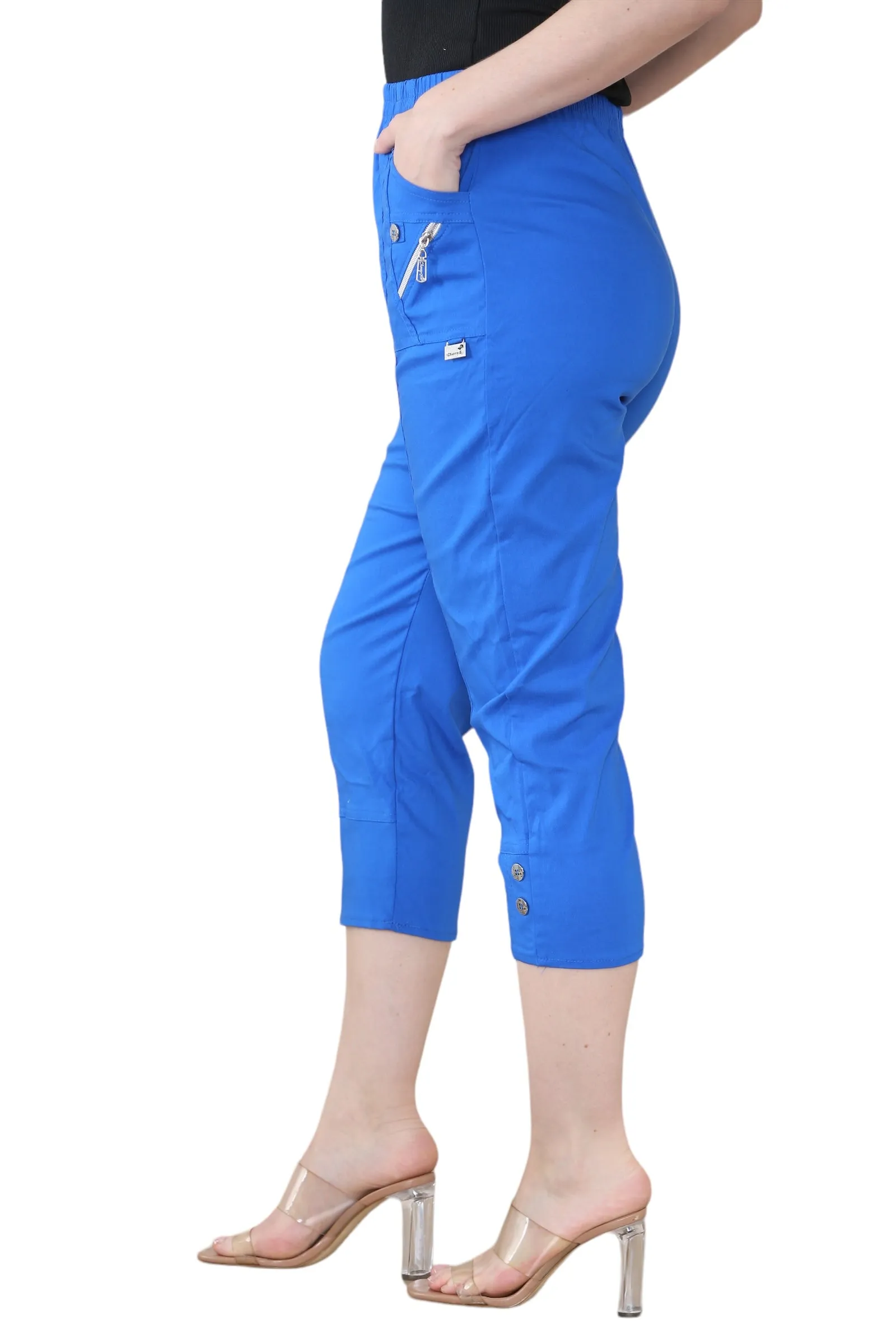 cherry berry capri trouser