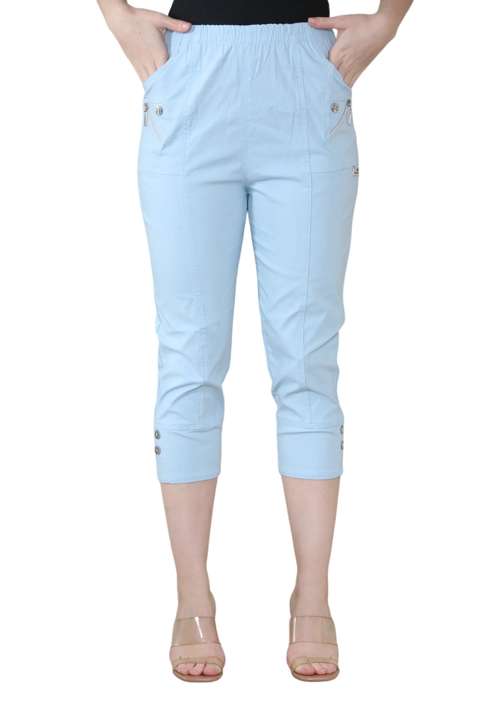 cherry berry capri trouser