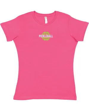 Classic Ladies Pickleball T-Shirt - Vintage Casual Cotton Blend