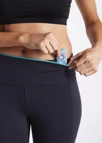 Contrast Trim Shaping Crop Leggings