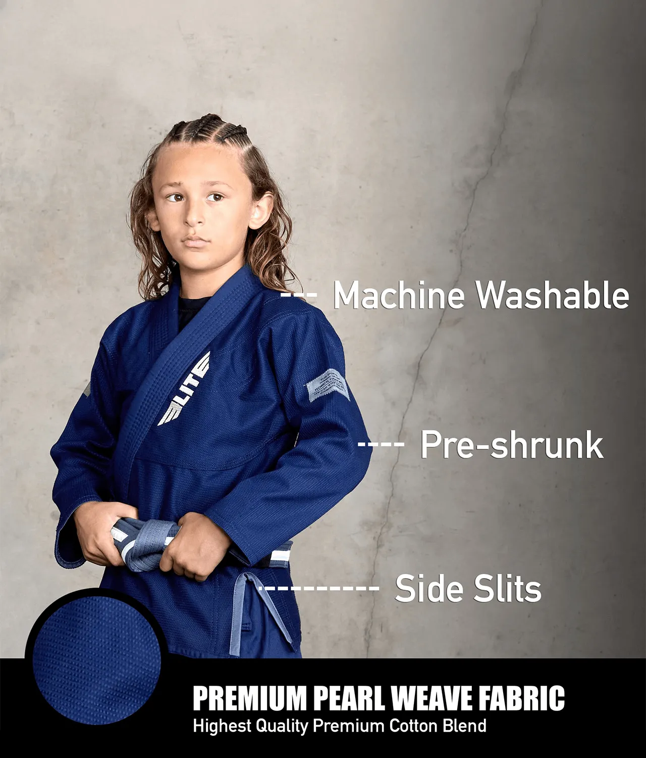 Core Navy Brazilian Jiu Jitsu Kids BJJ Gi