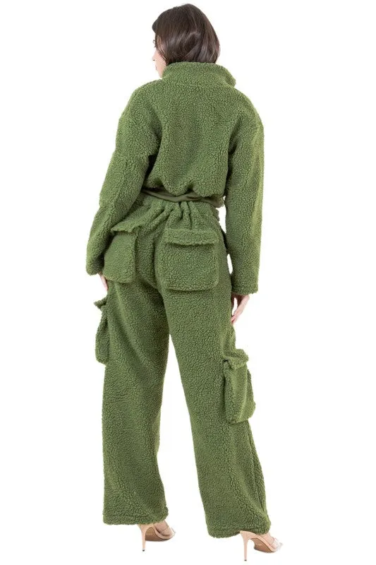 Cozy Bae Teddy Pant Set