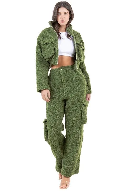 Cozy Bae Teddy Pant Set