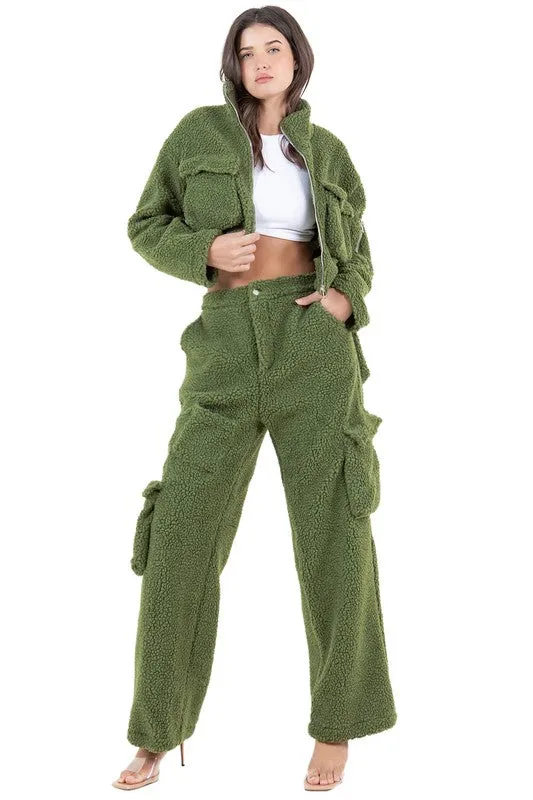 Cozy Bae Teddy Pant Set