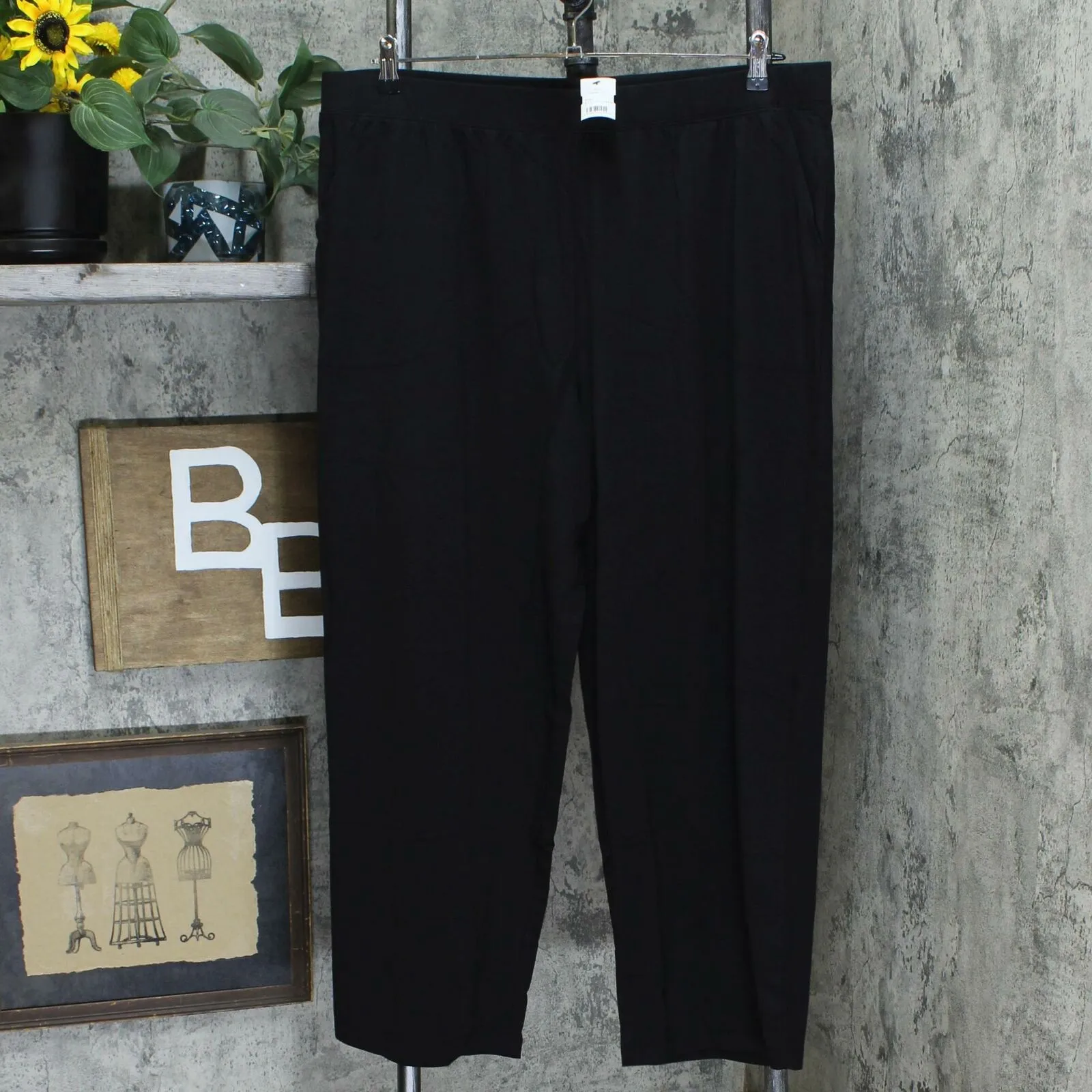 Denim & Co. Plus Petite Pull-On Wide Leg Beach Pants