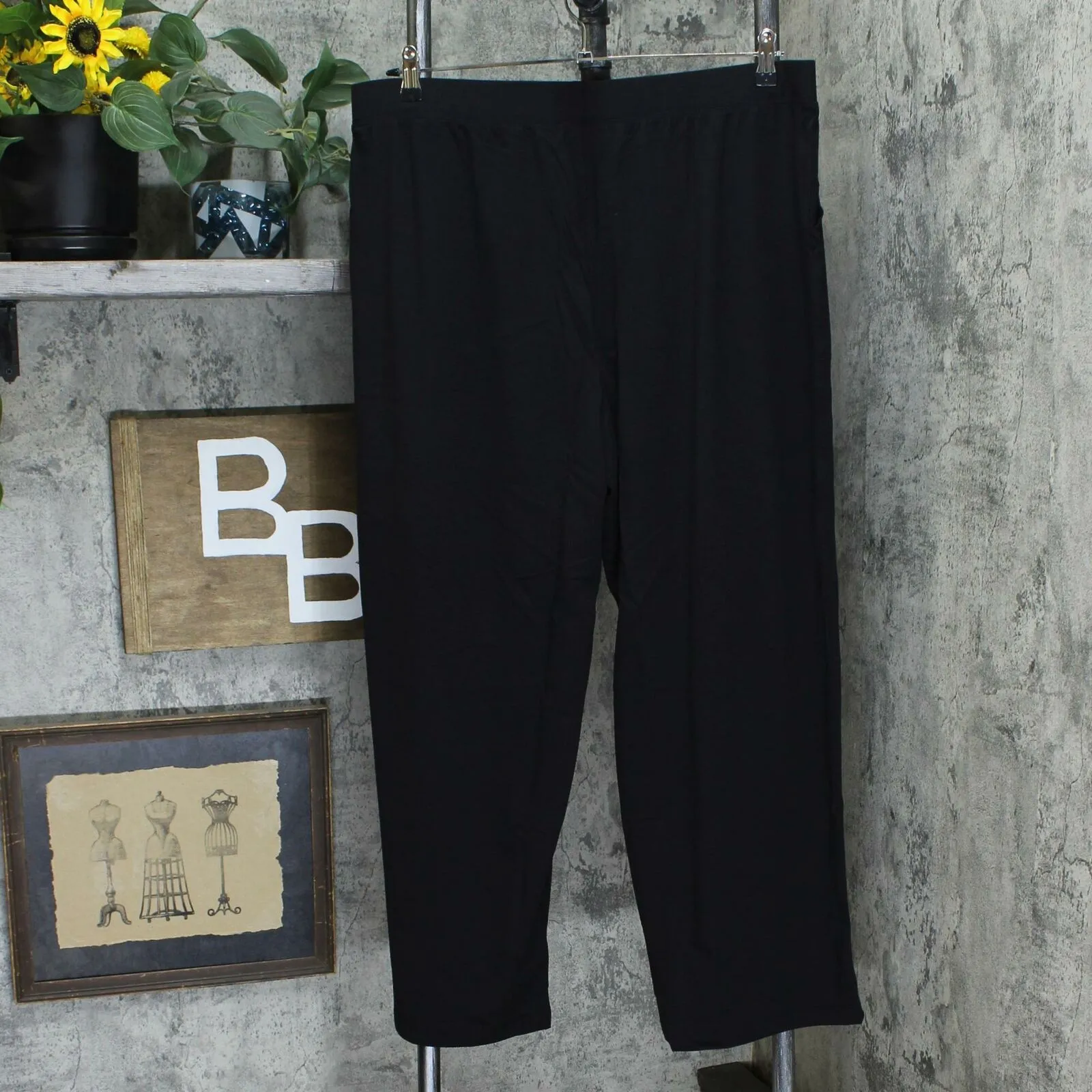 Denim & Co. Plus Petite Pull-On Wide Leg Beach Pants
