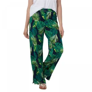 Denim & Co. Women's Tall Pull-On Beach Pants With Side Slits